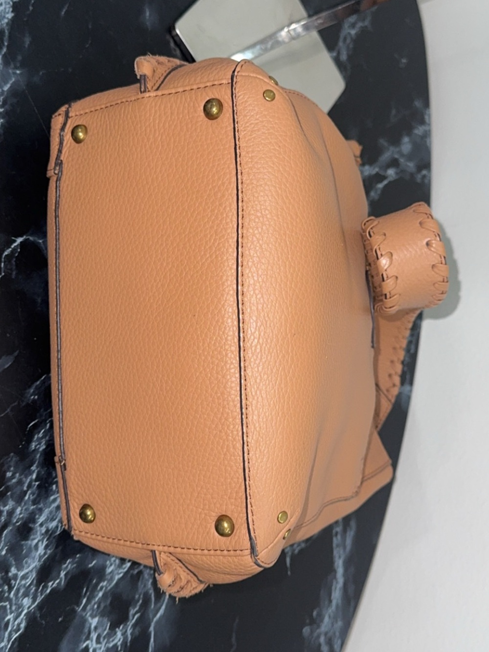 American Leather Co. Handbag Luca Triple Entry Crossbody Bag AUTHENTIC - Picture 6 of 9